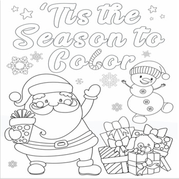 Christmas Coloring Pages by teacher nature | TPT