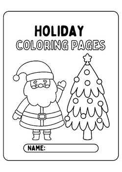 Preview of Christmas Coloring Pages Holiday Coloring Pages