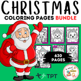 Christmas Coloring Pages Bundle 1