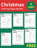 Christmas Coloring Pages Bundle