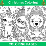 Christmas Coloring Pages Bundle 3: Whimsical Holiday Color