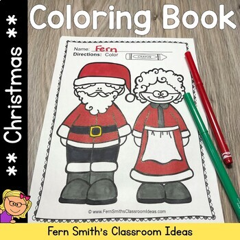 Preview of Christmas Coloring Pages | Christmas Craftivity
