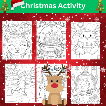 Christmas Coloring Pages - Coloring Sheets - Coloring Book - Morning Work