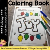 Christmas Coloring Pages & Crafts with Hanukkah Halloween 