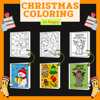 Preview of Christmas Coloring Pages {Cute Coloring Sheets} for Prek - Anyone