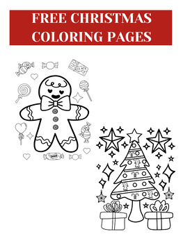 Christmas Coloring Pages Free by thinking pencil | TPT