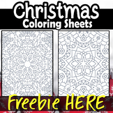 Christmas Coloring Pages Freebie