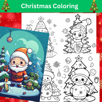 Preview of Christmas Coloring Pages, Holiday Activity