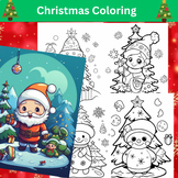 Christmas Coloring Pages, Holiday Activity