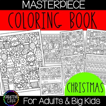 Preview of Christmas Coloring Pages: Masterpieces {Made by Creative Clips}