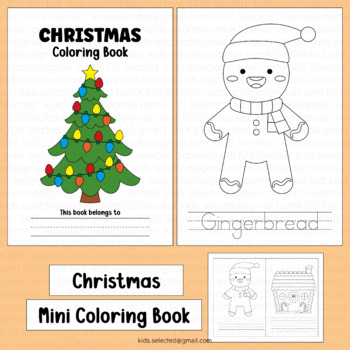 Christmas Mini Coloring Books by Positive Counseling
