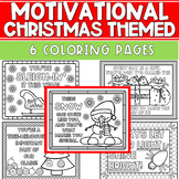Christmas Coloring Pages | Motivational SEL Coloring Sheet