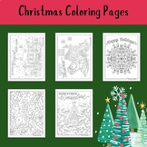 Christmas Coloring Pages Packet 2024 (Kindergarten) | Wint
