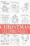 Christmas Coloring Pages Packet (Kindergarten) | Winter | 