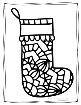 Christmas Coloring Pages Packet with 15 Intricate Christmas Designs for