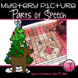 Christmas Coloring Pages Parts of Speech Mystery Picture| 