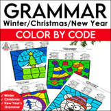 Christmas Coloring Pages & Parts of Speech Worksheets for 