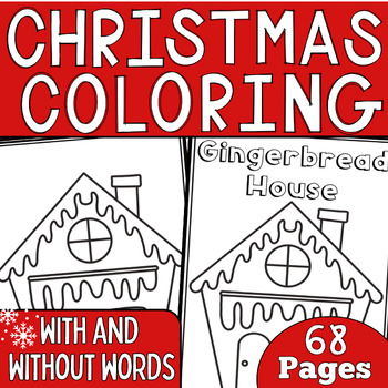 Preview of Christmas Holiday Coloring Sheets | Winter Pages