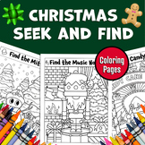 Christmas Coloring Pages | Seek and Find | Holiday Colorin