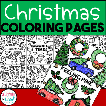 Preview of Christmas Coloring Pages Sheets Gingerbread