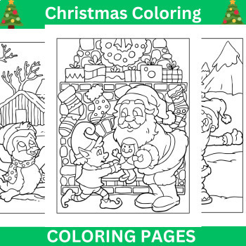Preview of Christmas Coloring Pages: Unleash Festive Creativity in the Classroom