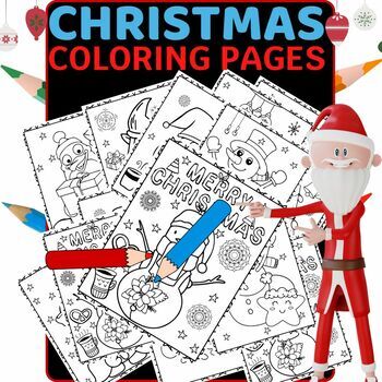 Preview of Winter Coloring Pages,Winter coloring for New Year, 100%printable