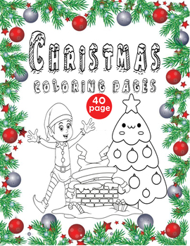 Preview of Christmas Coloring Pages + Xmas wish list, letter to Santa, gift card + Stickers