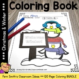 Christmas Coloring Pages and Winter Coloring Pages Bundle