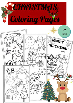 Christmas Coloring Pages and Writing Papers by LakShalisa | TPT