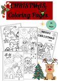 Christmas Coloring Pages and Writing Papers