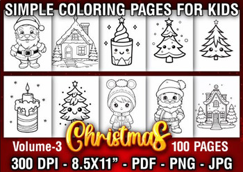 Preview of Christmas Coloring Pages for Kids