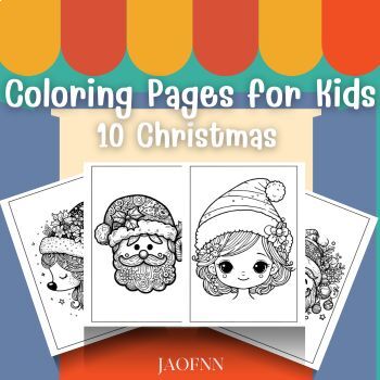 Preview of Christmas Coloring Pages for Kids: A Festive Bundle of Joy!