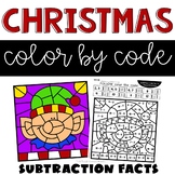Christmas Coloring Pages for Subtraction Facts