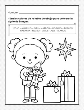 COLORS, Coloring Pages in Spanish - COLORES, hojas para colorear