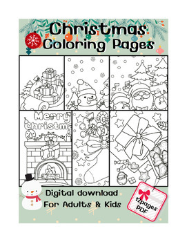 Preview of Christmas Coloring Pages| holiday coloring|Coloring Sheet