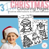 Christmas Coloring Paper, Positive Affirmations, Growth Mindset