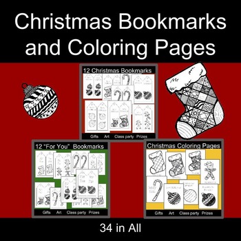 Preview of Christmas Coloring Printables