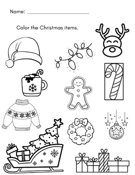 Christmas Coloring Sheet by Katelyn Hannen | TPT