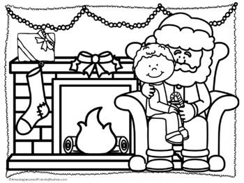 Christmas Coloring Sheets by AmazingLessons4Friends | TpT