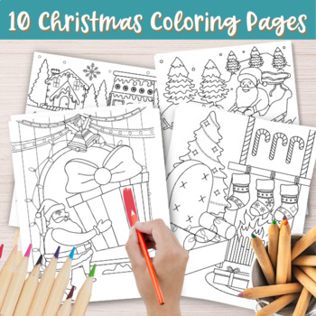 Christmas Coloring Pages, Christmas Coloring Pages For Kids & Adults, by  Kids Drawing Ideas