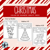 Christmas Coloring Variety Math Bundle