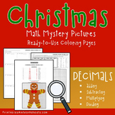 Christmas Operations With Decimals Activity, Mystery Color