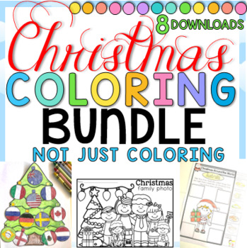 Preview of Christmas Coloring and More BUNDLE