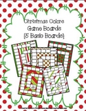 Christmas Colors Game Boards