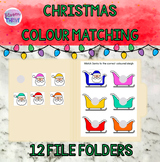 Christmas Colour Matching File Folders