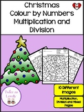 Christmas Colour by Numbers Multiplication Division CANADI