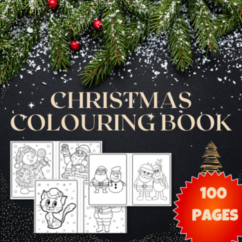 Preview of Christmas Colouring Booklet 100 pages
