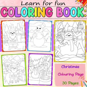 Christmas Colouring Page by Learn for funn | TPT