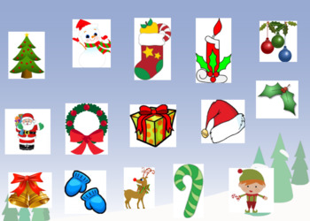 Preview of Christmas Compare and Contrast Vocabulary Smartboard Activity