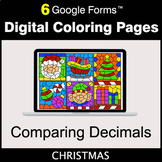 Christmas: Comparing Decimals - Google Forms | Digital Col